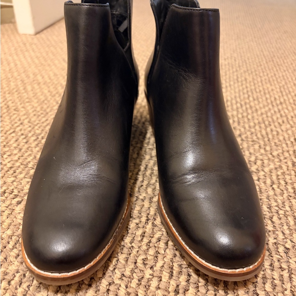 Cole Haan Black Leather Ankle Booties